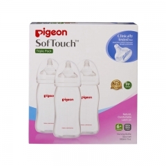 Pigeon SofTouch Bottle Triple Pack In One Box 330ml