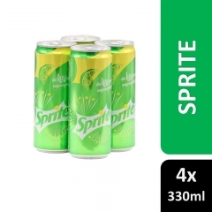 Sprite Soft Drink 4x330ml