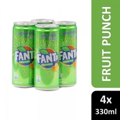 Fanta Fruit Punch Soft Drink 4x330ml
