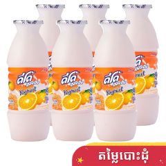 Deedo Yoghurt Orange 300ml x 6 Bottles (1Pack)