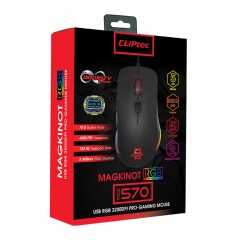 CLiPtec MAGKINOT USB RGB 3200dpi Pro-Gaming Mouse RGS570