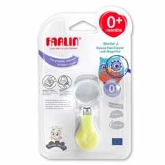 Farlin Deluxe Nail Clipper With Magnifier Yellow Health Care